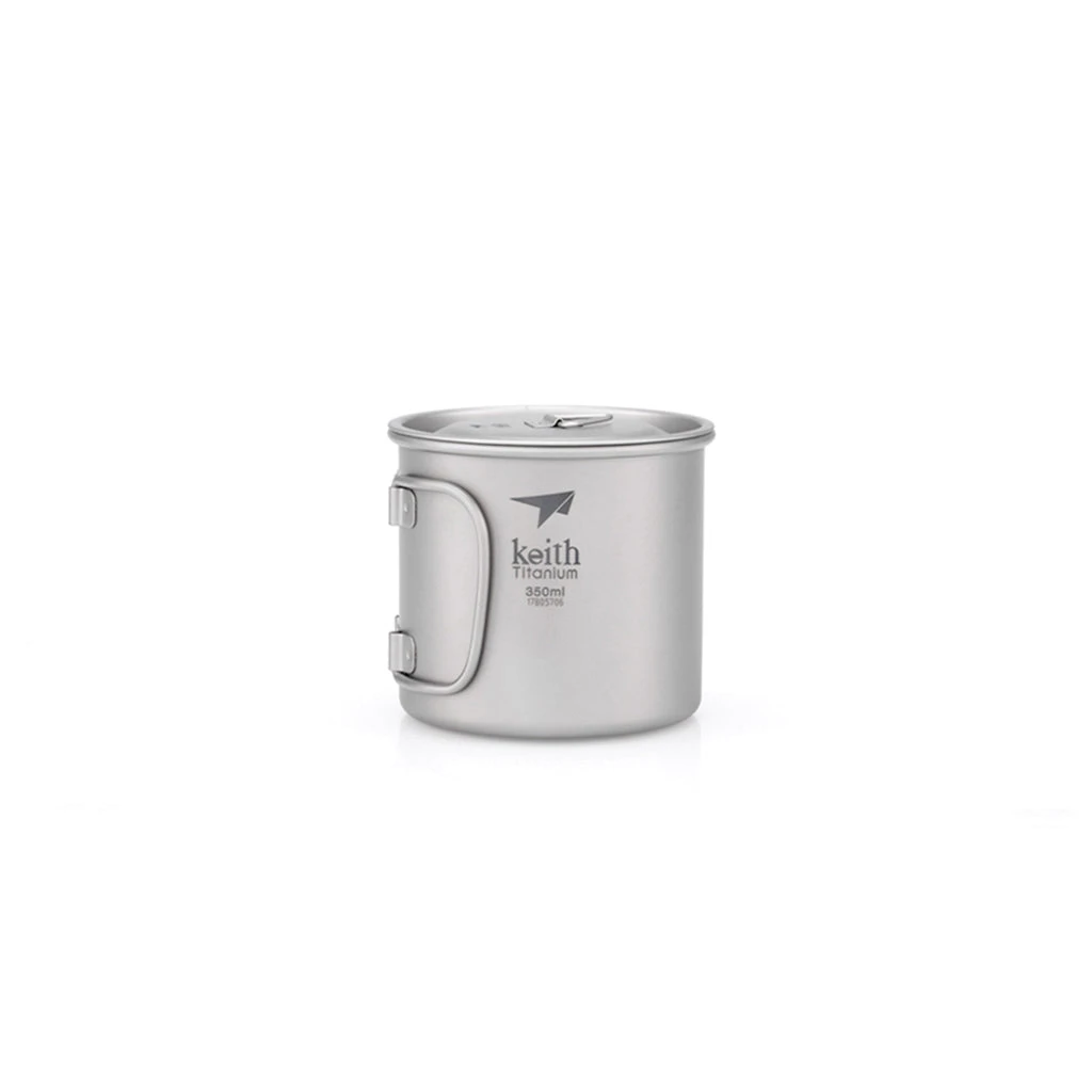 Single-Wall Titanium Mug With Lid - 3204 6 Single-Wall Titanium Mug With Lid - 3204 - Image 4