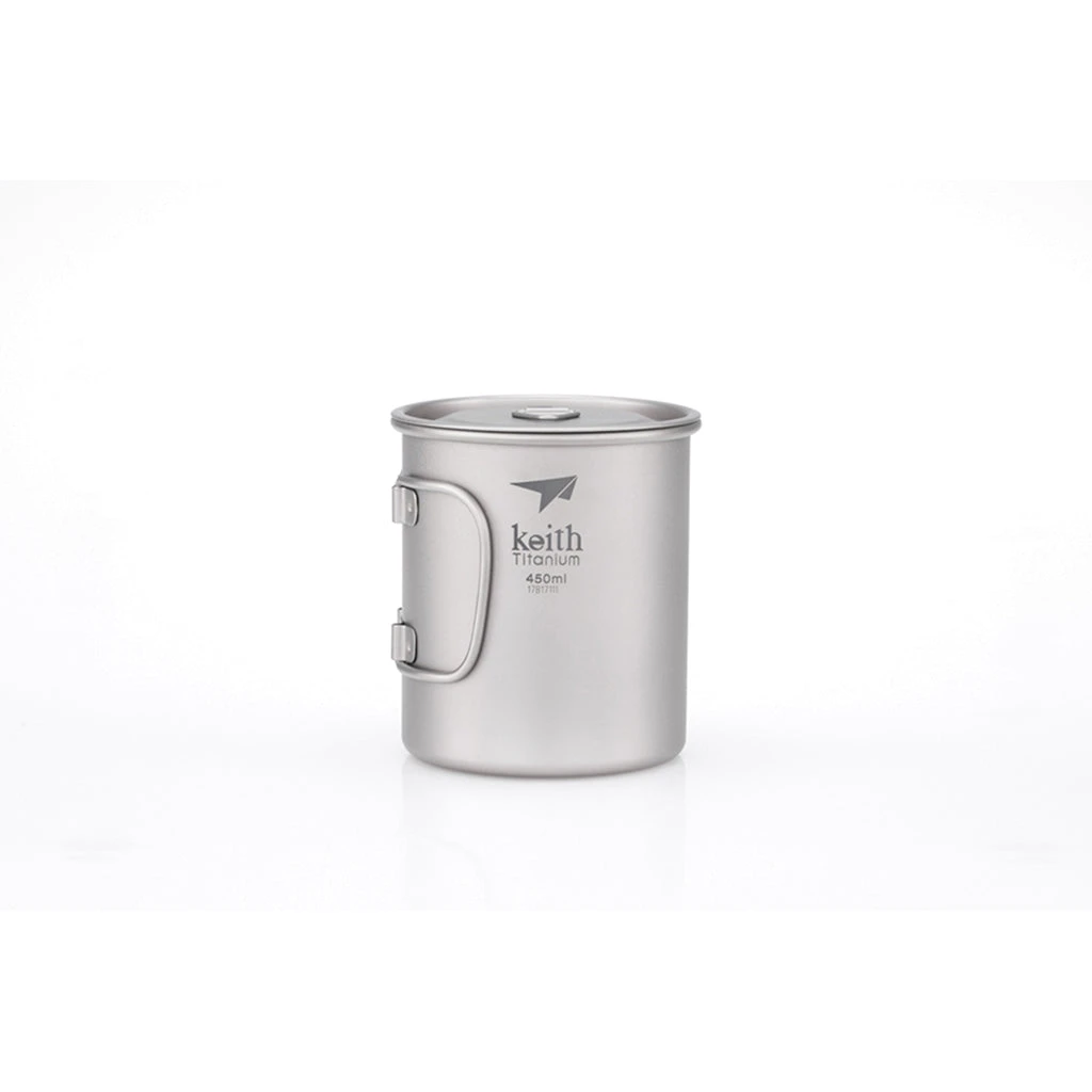 Single-Wall Titanium Mug With Lid - 3204 5 Single-Wall Titanium Mug With Lid - 3204 - Image 3