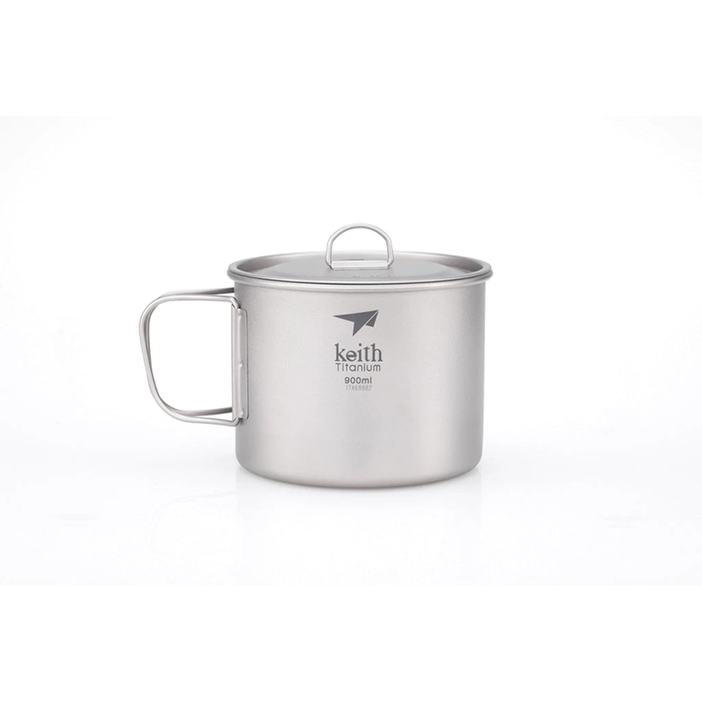 Single-Wall Titanium Mug With Lid - 3204 4 Single-Wall Titanium Mug With Lid - 3204 - Image 2