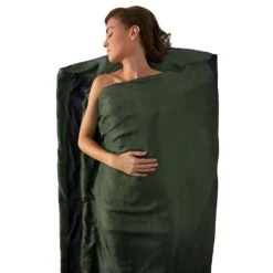 Sea To Summit Silk Liner Stretch 10 Sea To Summit Silk Liner Stretch -Trek And Travel Sales ASILKCSLONGEG SilkLiner Long EucalyptusGreen 01