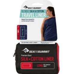 Sea To Summit Silk-Cotton Liner 8 Sea To Summit Silk-Cotton Liner -Trek And Travel Sales ASLKCTNLONG SilkCottonLiner Long Packaging 01