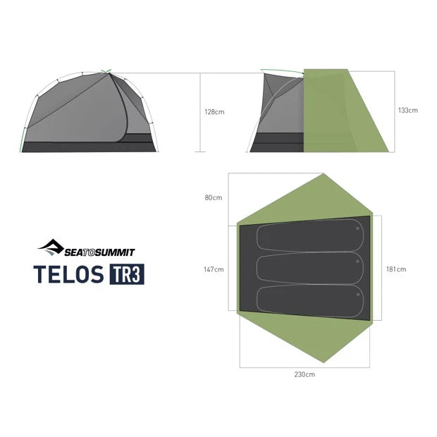 Sea To Summit Telos TR3 Tent 13 Sea To Summit Telos TR3 Tent - Image 11