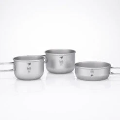 3-Piece Titanium Pot And Pan Cook Set - 6053
