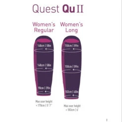 Sea To Summit Quest Quii Womens -Trek And Travel Sales s2squesttii sizegraphic